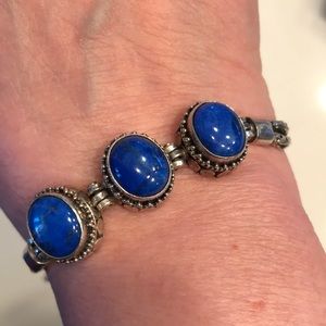 Bali Lapis lazuli sterling bracelet